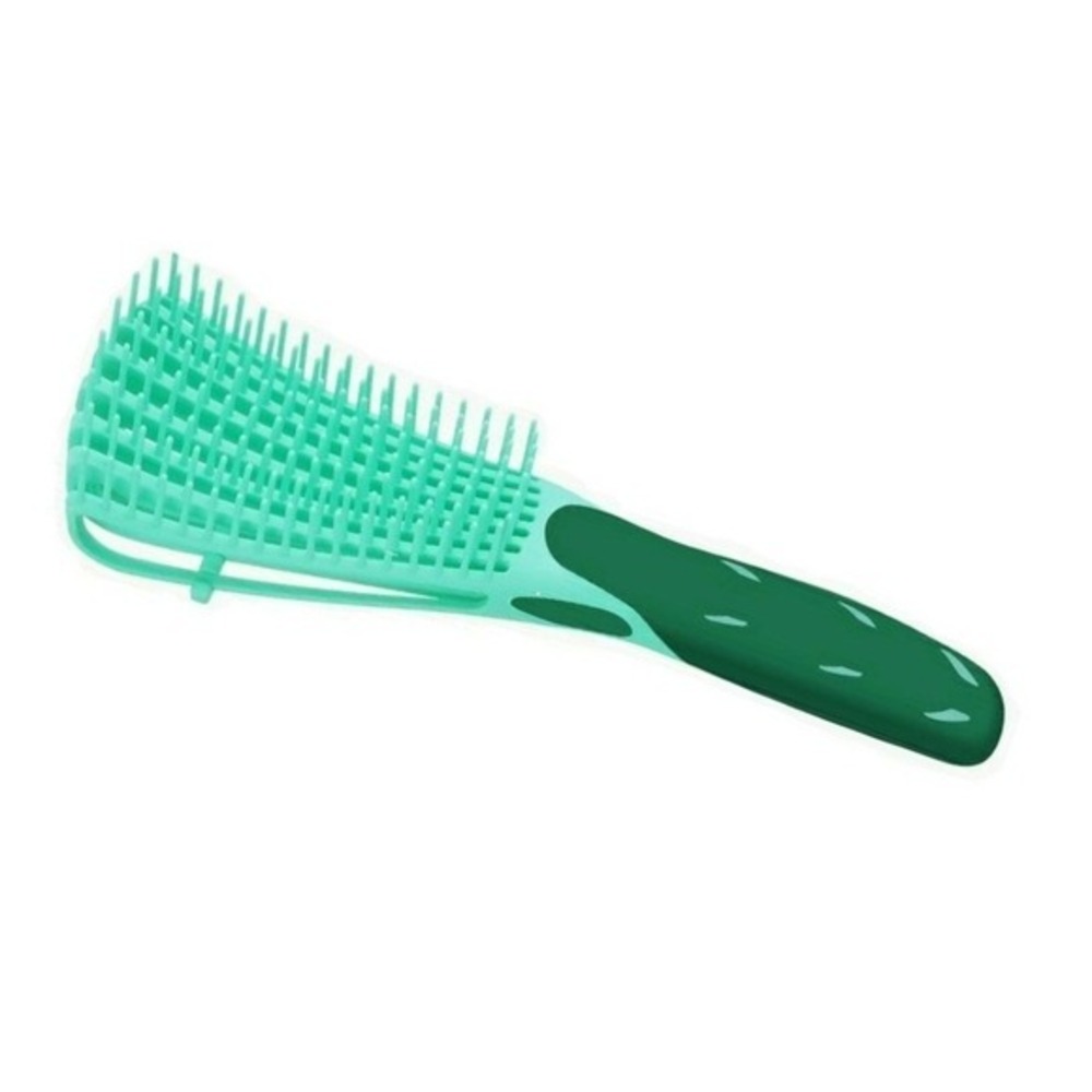 Detangler Hair Brush EZ Anti-Static Scalp Comb Salon Styling Tool Green‎